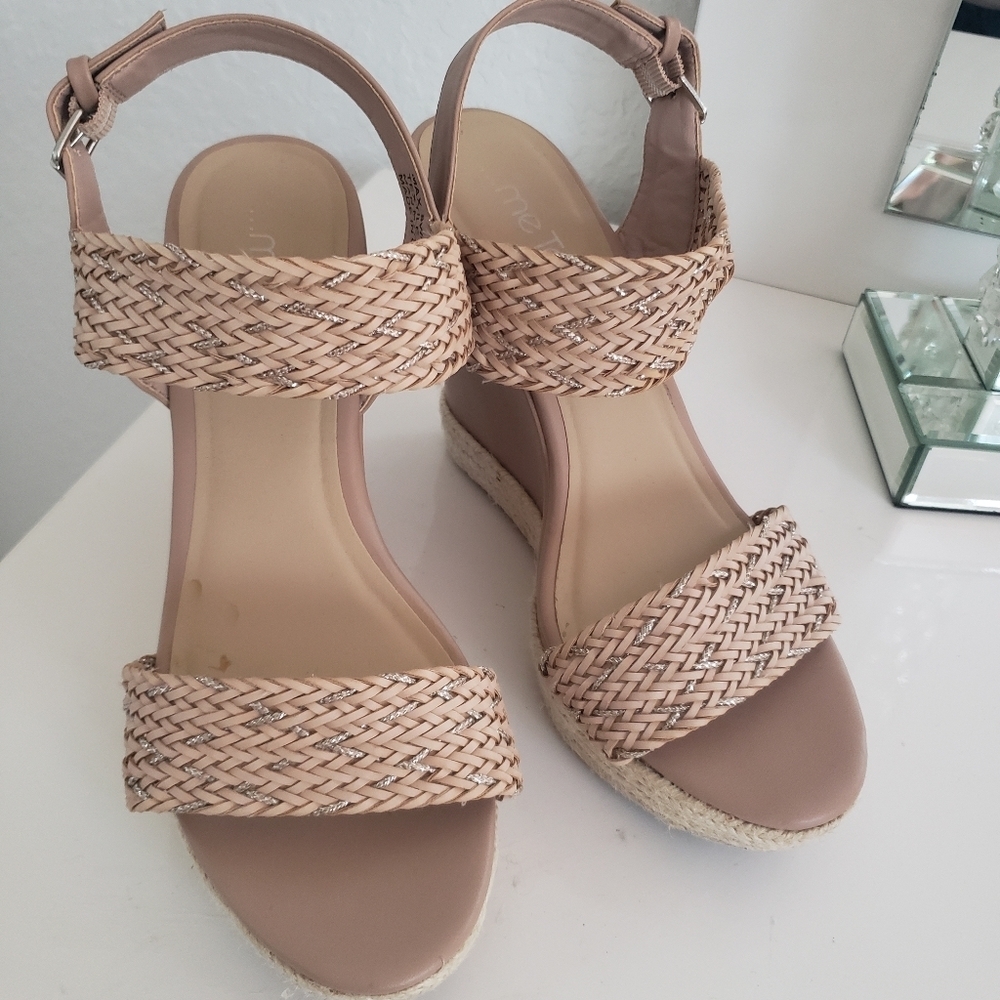 🌟Boho Chic Espandrille Braided Strap Open Toe Wedges🌟 - Picture 9 of 9
